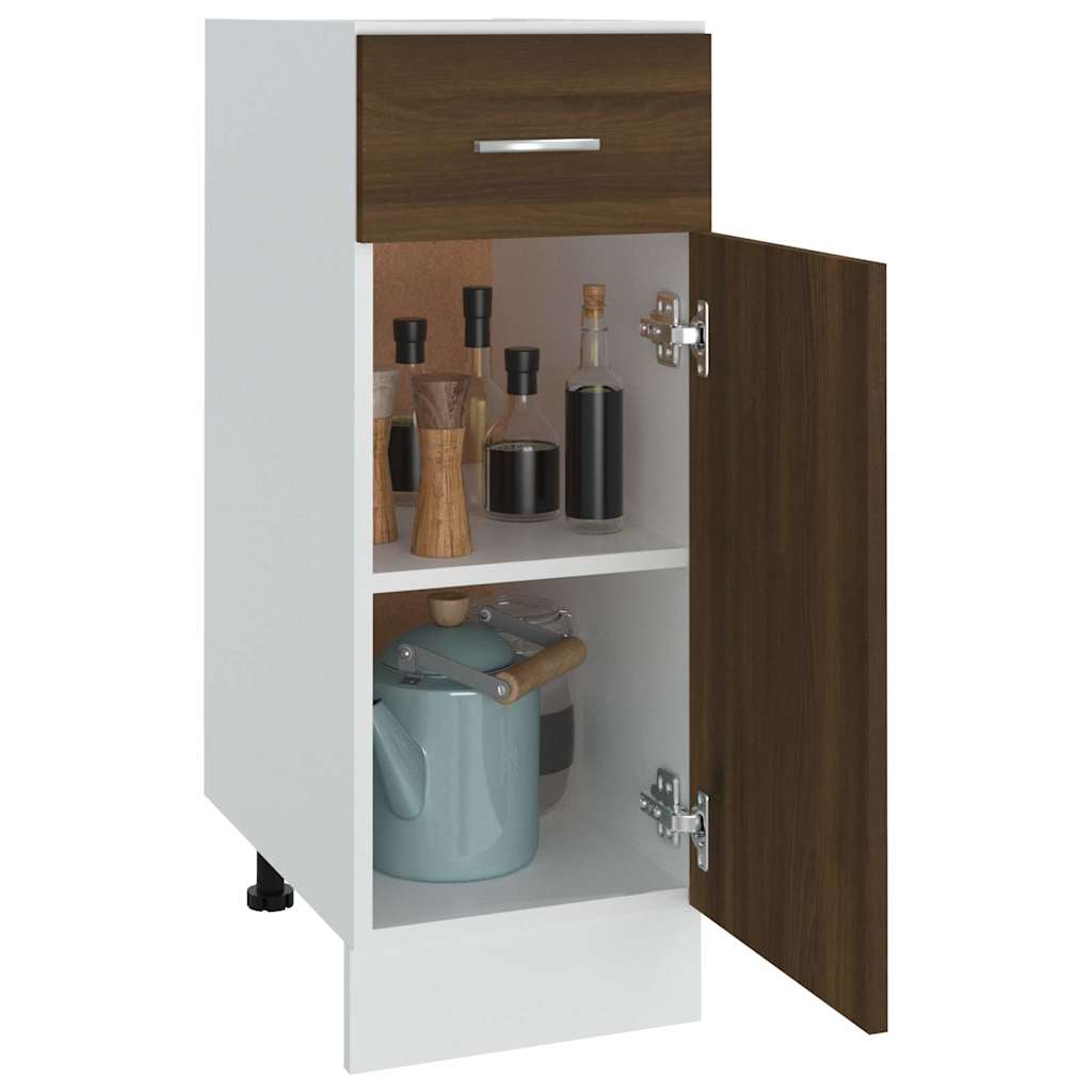 Unterschrank mit Schublade Lyon Braun Eichen-Optik 30x46x81,5 cm