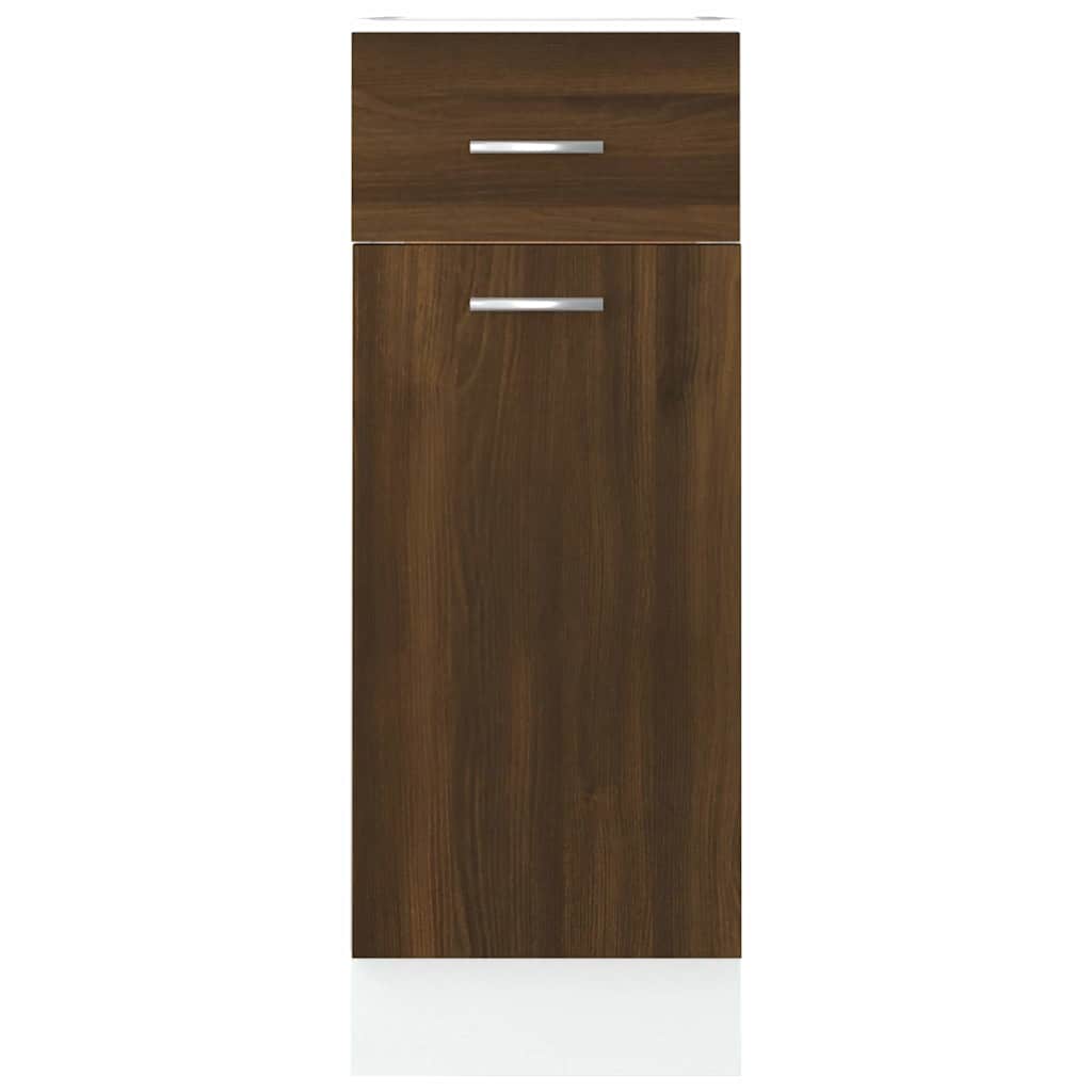 Unterschrank mit Schublade Lyon Braun Eichen-Optik 30x46x81,5 cm