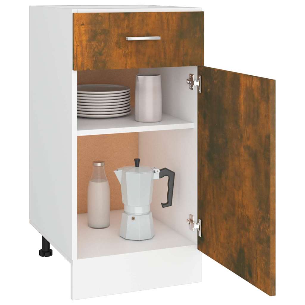 Unterschrank mit Schublade Lyon Räuchereiche 40x46x81,5 cm