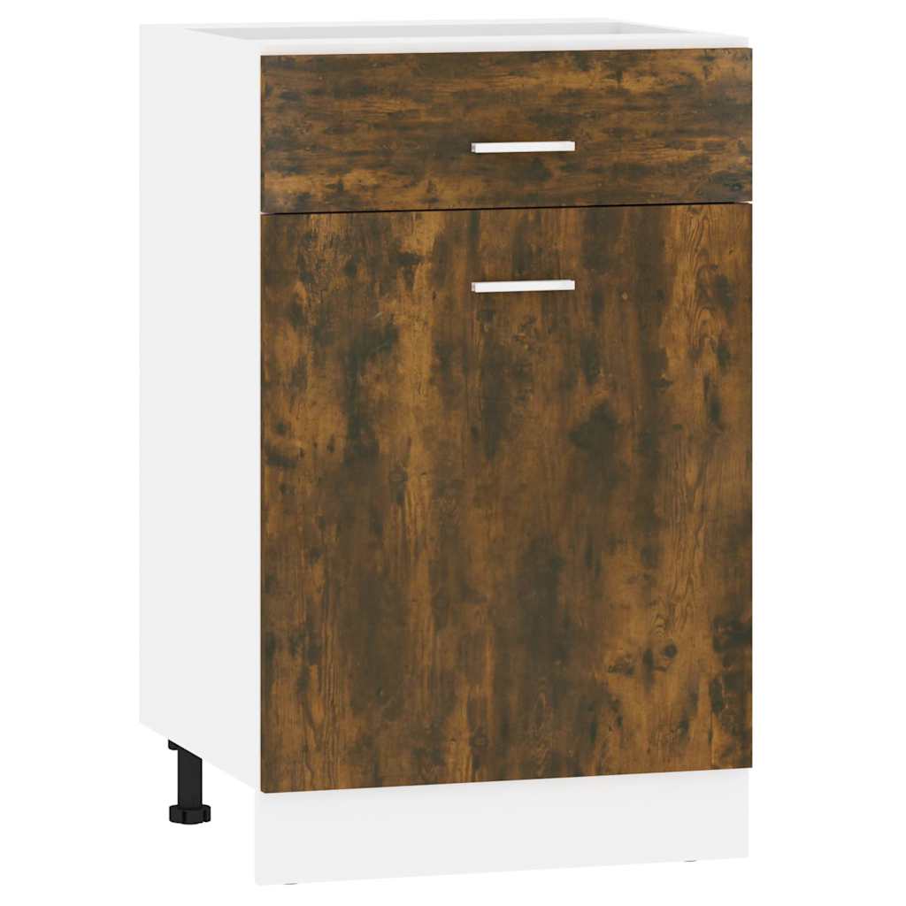 Unterschrank mit Schublade Lyon Räuchereiche 50x46x81,5 cm