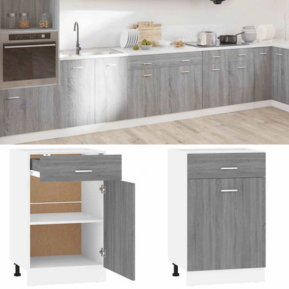 Unterschrank mit Schublade Lyon Grau Sonoma 50x46x81,5 cm
