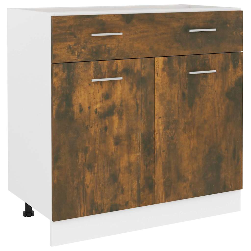 Unterschrank mit Schublade Lyon Räuchereiche 80x46x81,5 cm