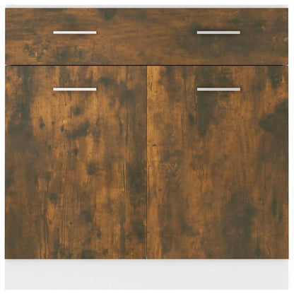 Unterschrank mit Schublade Lyon Räuchereiche 80x46x81,5 cm