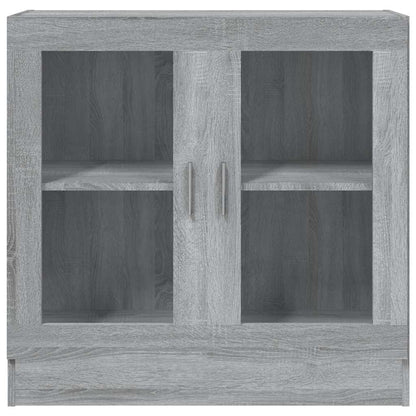 Vitrinenschrank Grau Sonoma 82,5x30,5x80 cm Holzwerkstoff