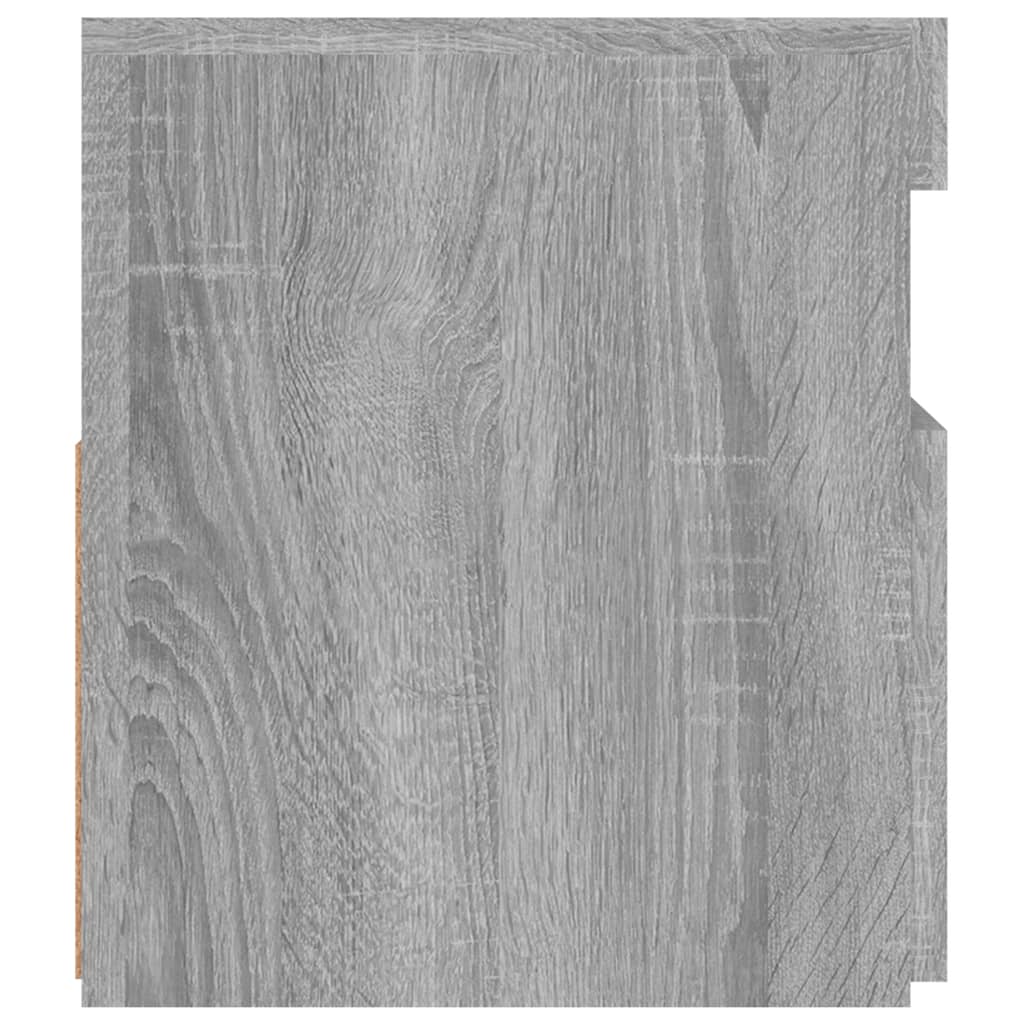 TV Cabinet with LED Lights Gray Sonoma 90x35x40 cm