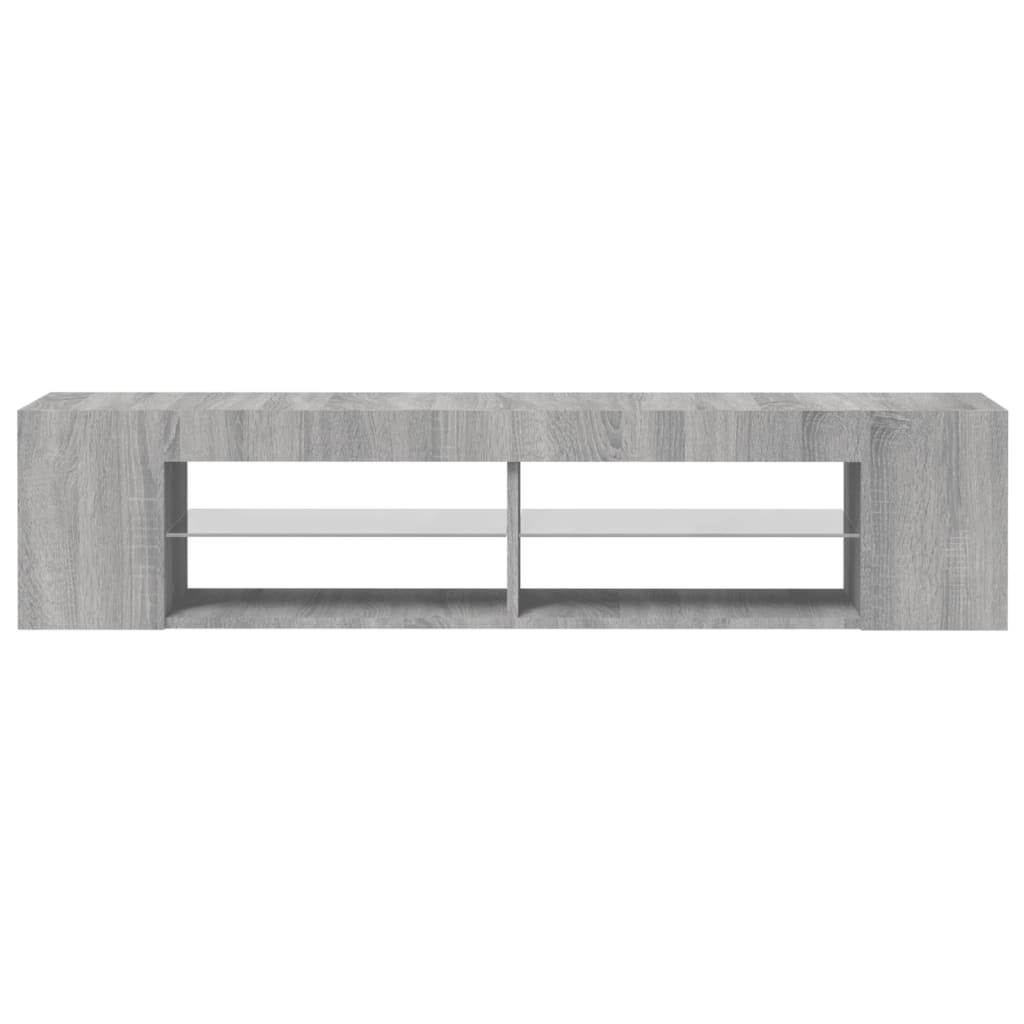 TV Cabinet with LED Lights Gray Sonoma 135x39x30 cm