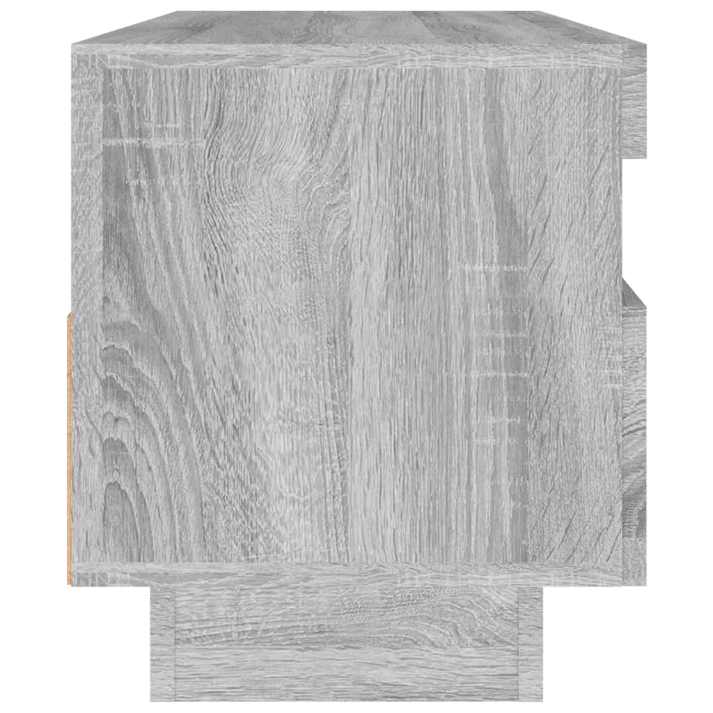 TV Cabinet with LED Lights Gray Sonoma 100x35x40 cm