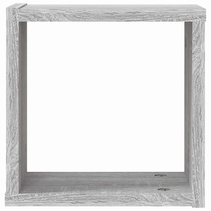 Wandregale 2 stk. Graues Sonoma 26 x 15 x 26 cm Holzwerkstoff
