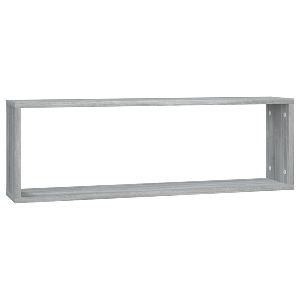 Wall shelves 4 pcs. Gray Sonoma 80x15x26.5 cm wood material