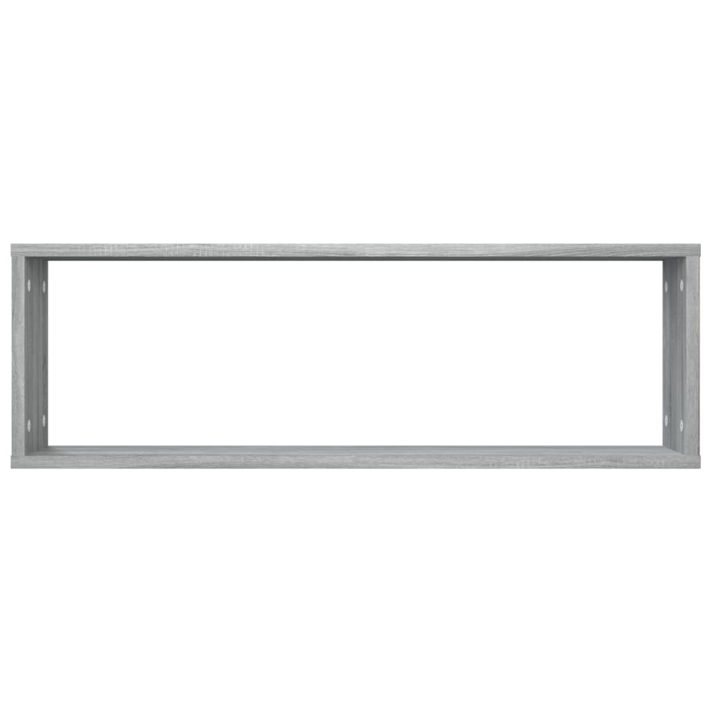 Wall shelves 4 pcs. Gray Sonoma 80x15x26.5 cm wood material