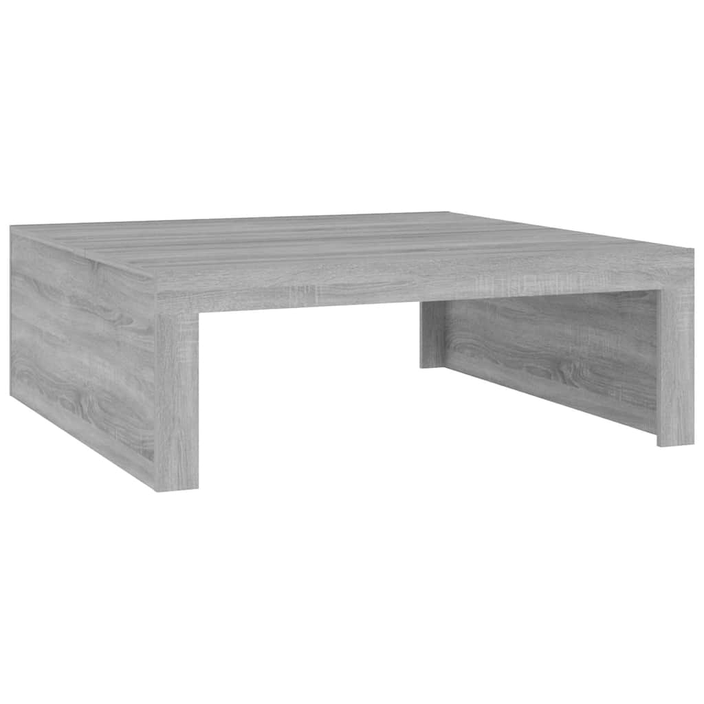 Table basse Sonoma grise 100x100x35 cm en bois