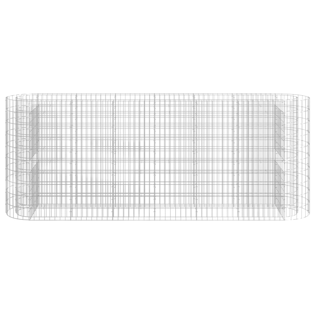 Gabionen-Hochbeet Verzinktes Eisen 260x50x100 cm