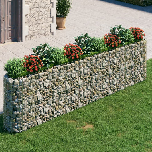 Gabionen-Hochbeet Verzinktes Eisen 400x50x100 cm