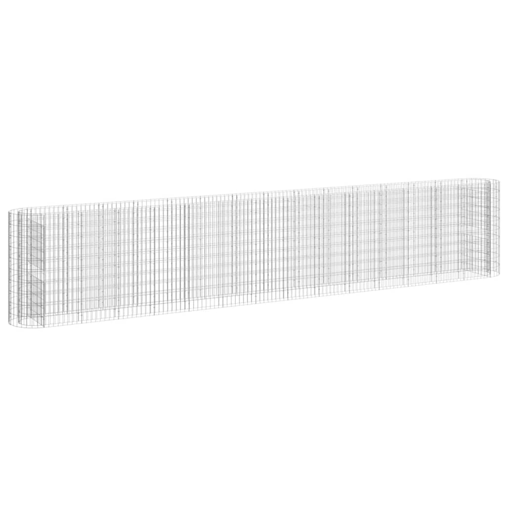 Gabionen-Hochbeet Verzinktes Eisen 540x50x100 cm