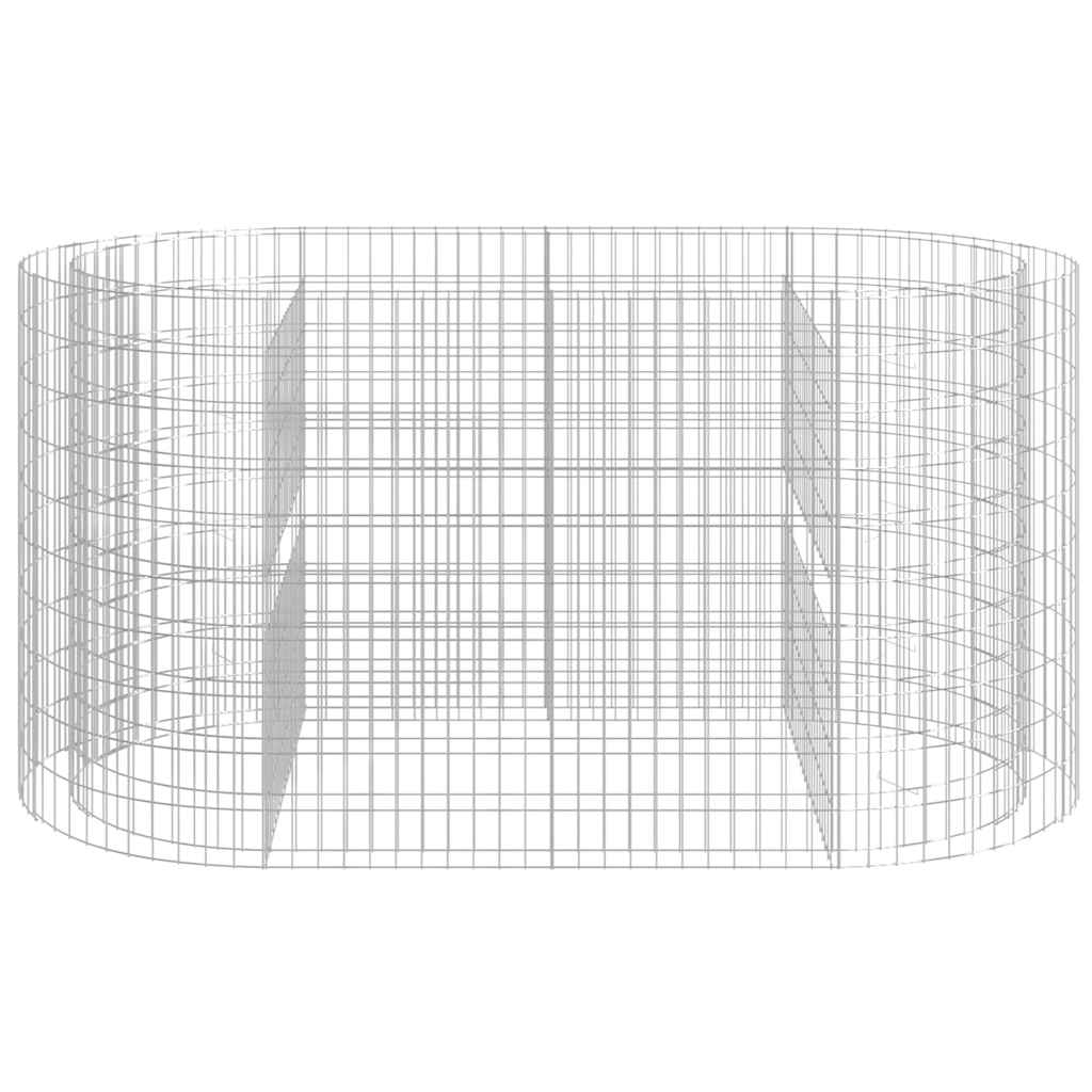 Gabionen-Hochbeet Verzinktes Eisen 200x100x100 cm