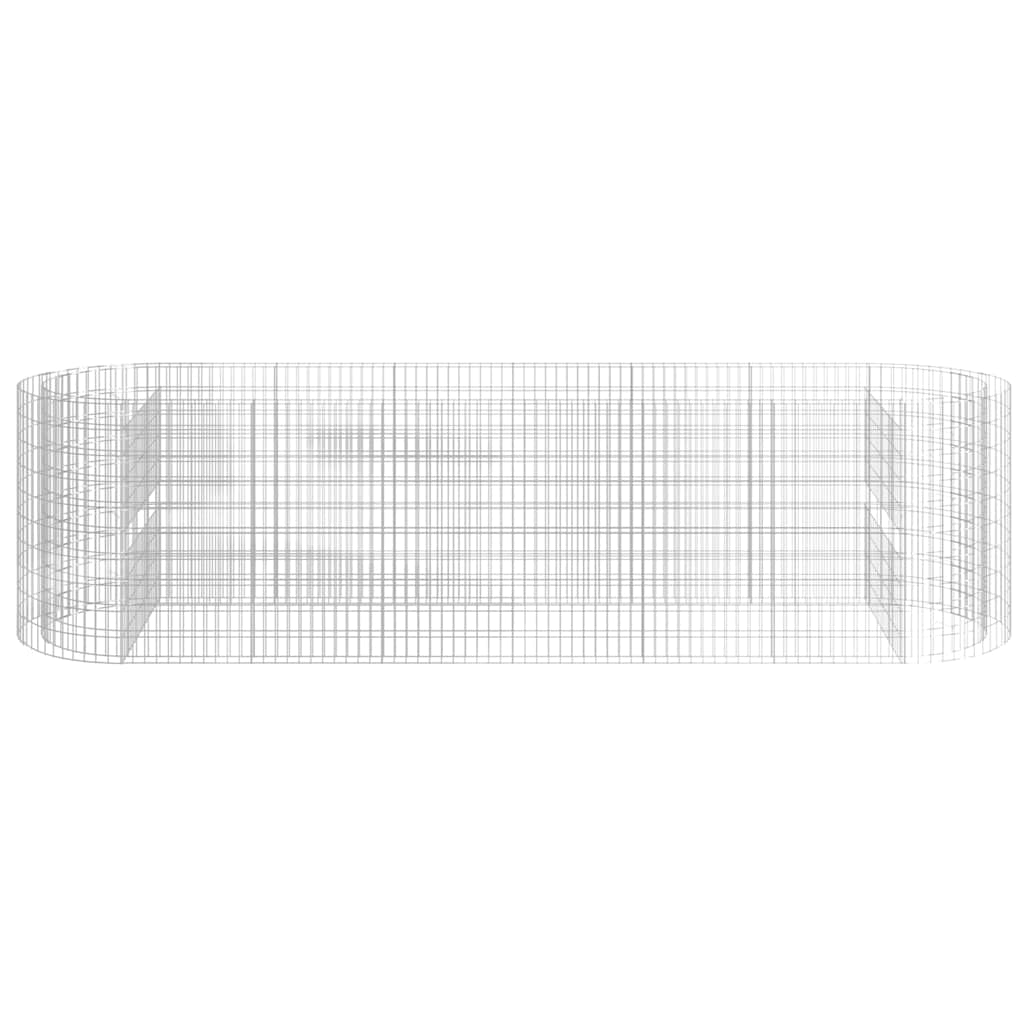 Gabionen-Hochbeet Verzinktes Eisen 400x100x100 cm