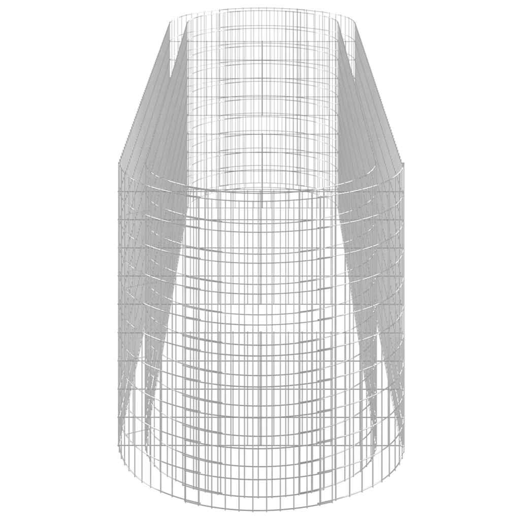 Gabionen-Hochbeet Verzinktes Eisen 400x100x100 cm