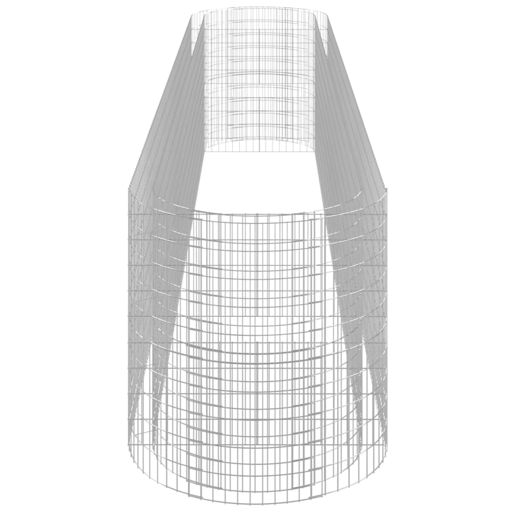 Gabionen-Hochbeet Verzinktes Eisen 600x100x100 cm