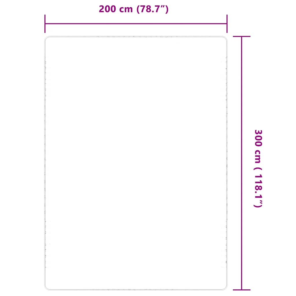 Teppich Jute mit Latexrücken 200x300 cm