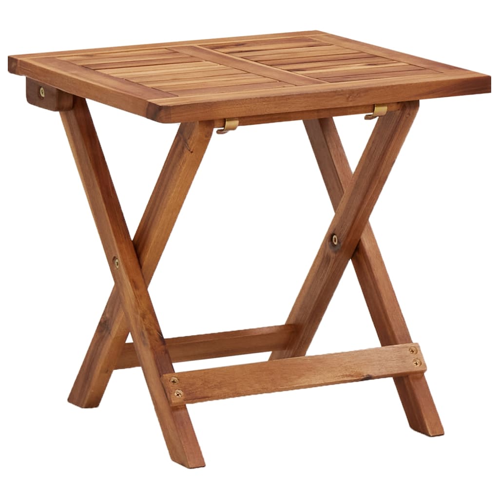 Chaises longues 2 pièces avec table en bois massif d'acacia