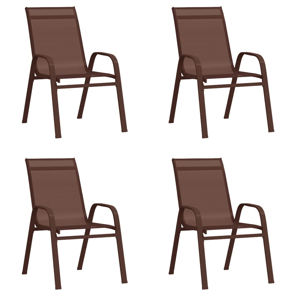 5-tlg. Garten-Essgruppe Braun und Schwarz