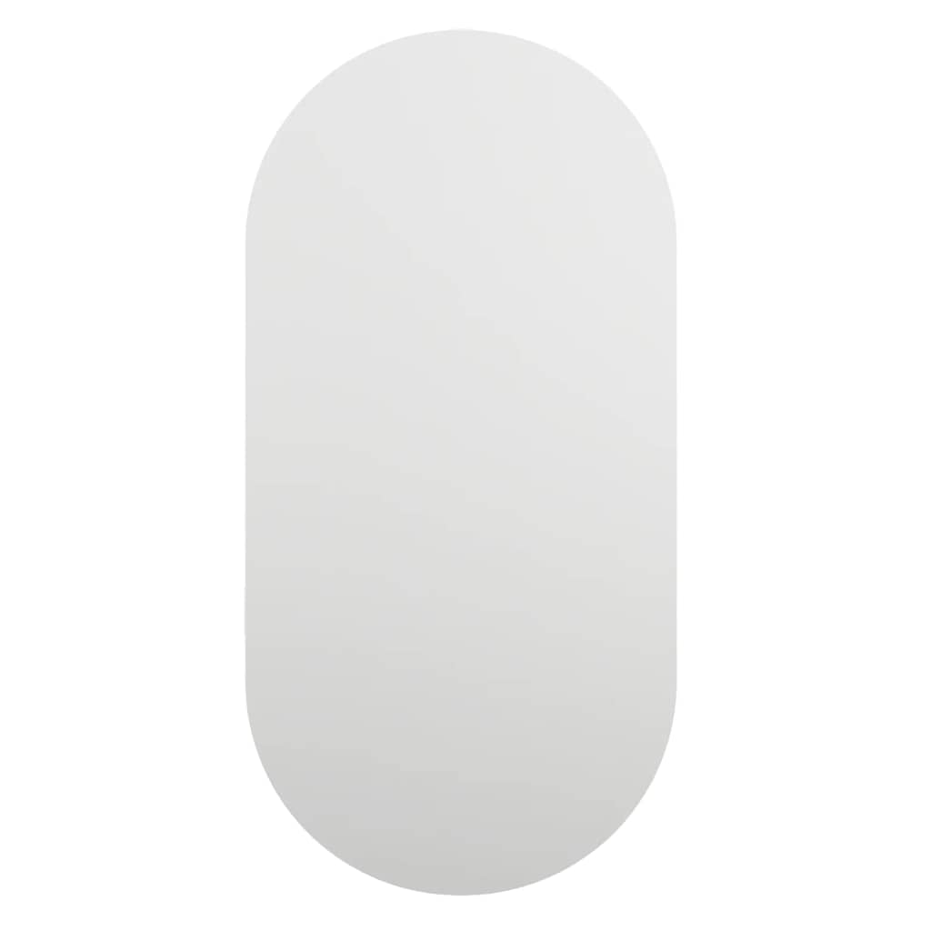 Spiegel mit LED-Leuchten 40x20 cm Glas Oval