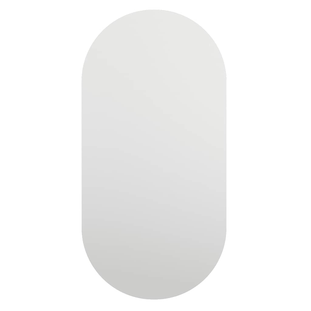 Spiegel mit LED-Leuchten 60x30 cm Glas Oval