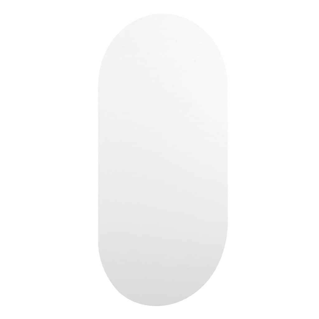 Spiegel mit LED-Leuchten 80x40 cm Glas Oval