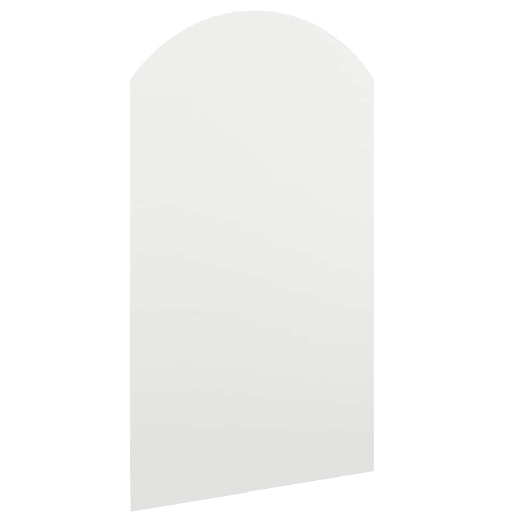 Spiegel mit LED-Leuchten 70x40 cm Glas Bogenförmig