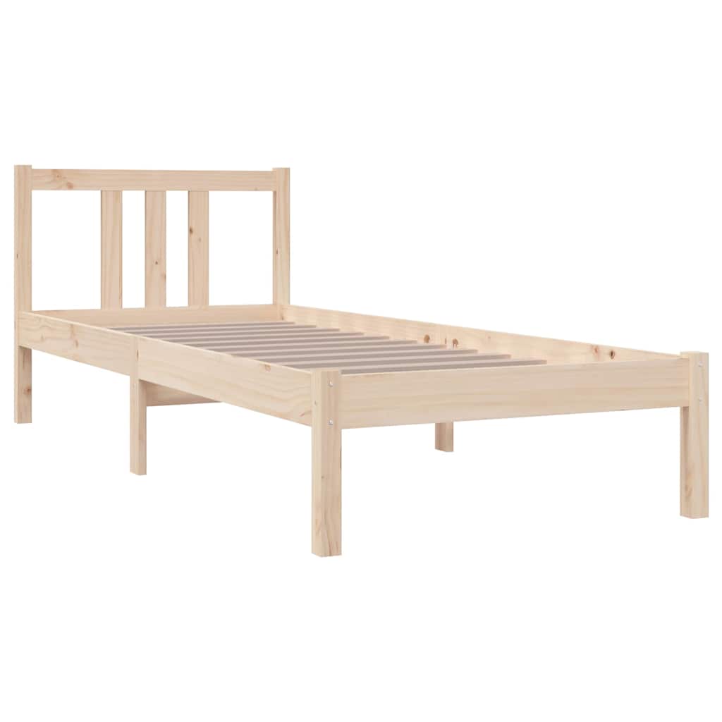 Massivholzbett ohne Matratze 75x190 cm