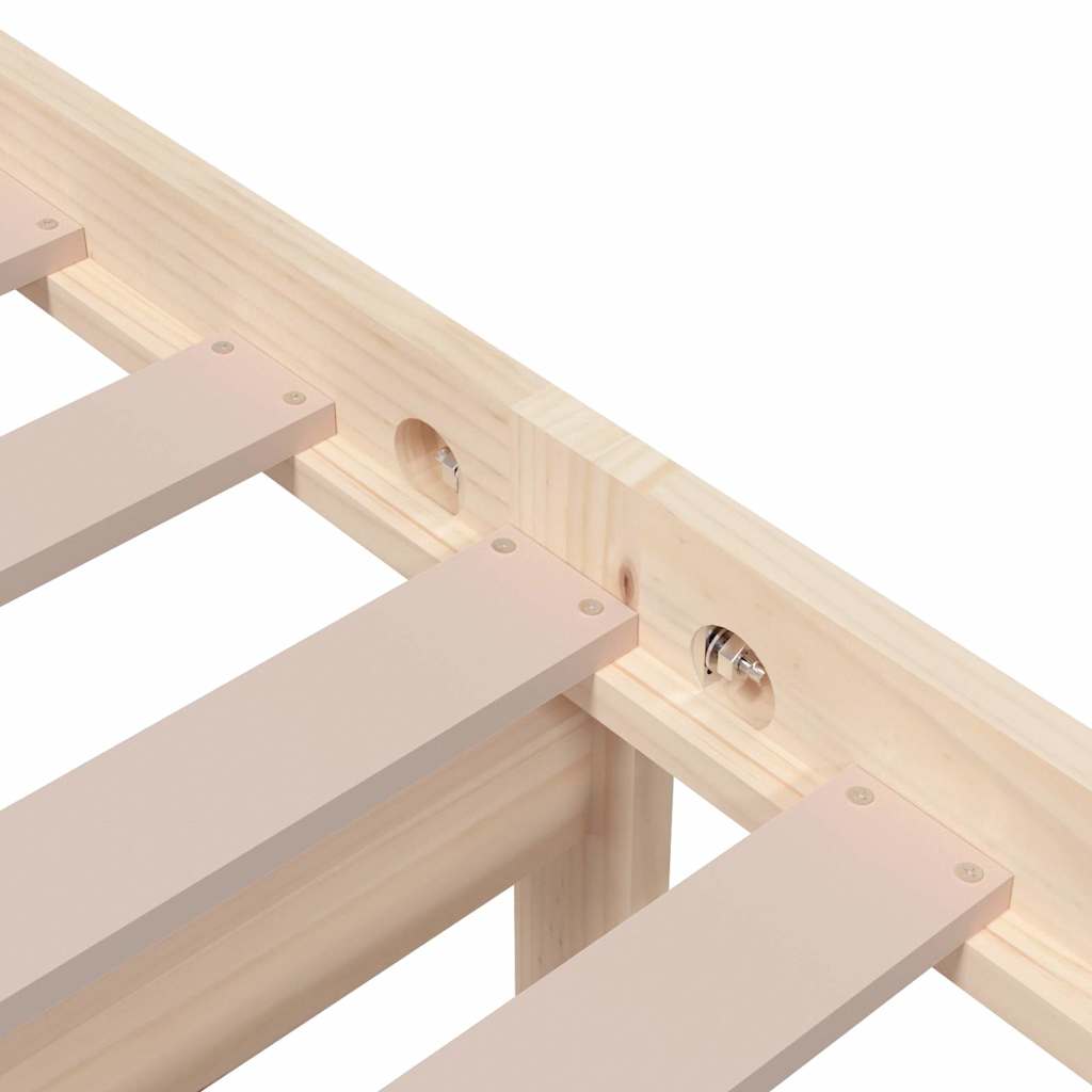 Massivholzbett ohne Matratze 75x190 cm
