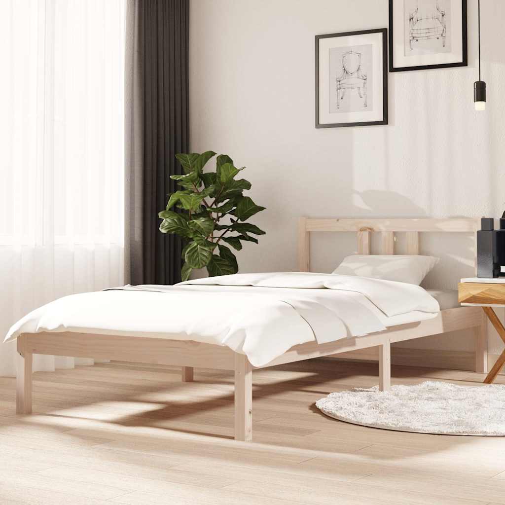 Massivholzbett 90x190 cm