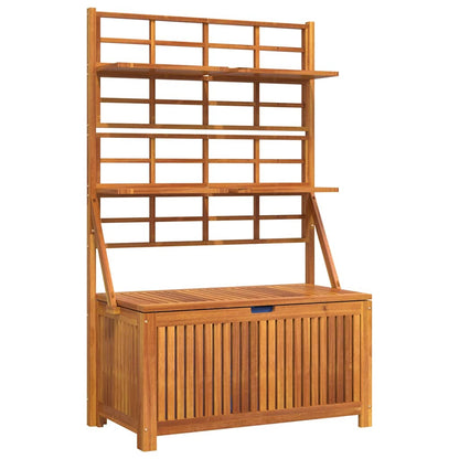 Truhe mit Rankgitter 99x50x160 cm Massivholz Akazie