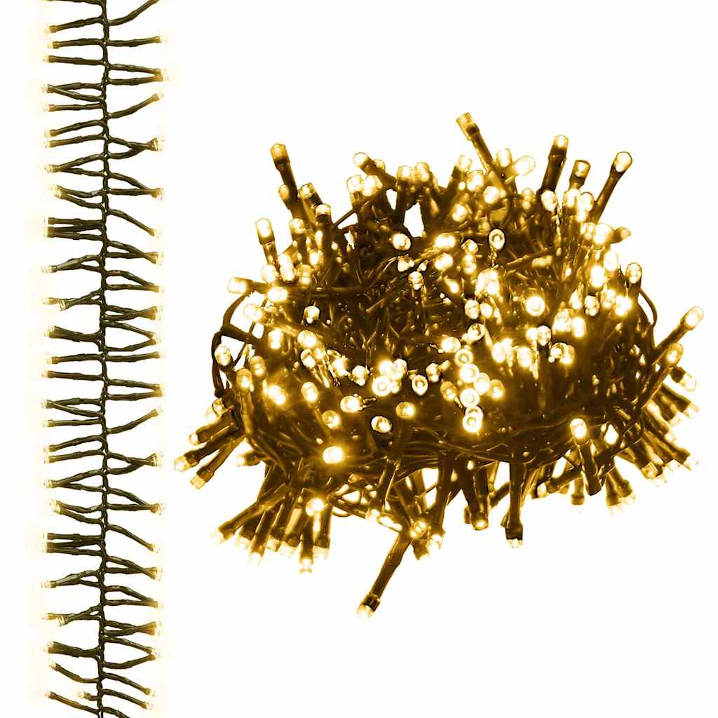 LED-Lichterkette mit 400 LEDs Warmweiß PVC