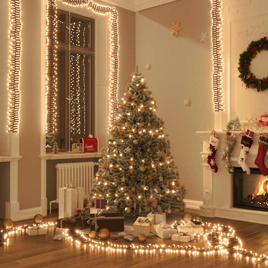 LED-Lichterkette mit 400 LEDs Warmweiß PVC