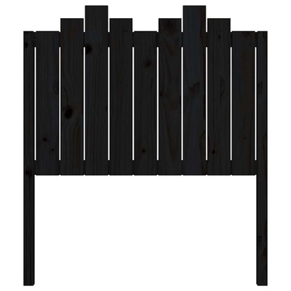 Kopfteil Schwarz 96x4x110 cm Massivholz Kiefer
