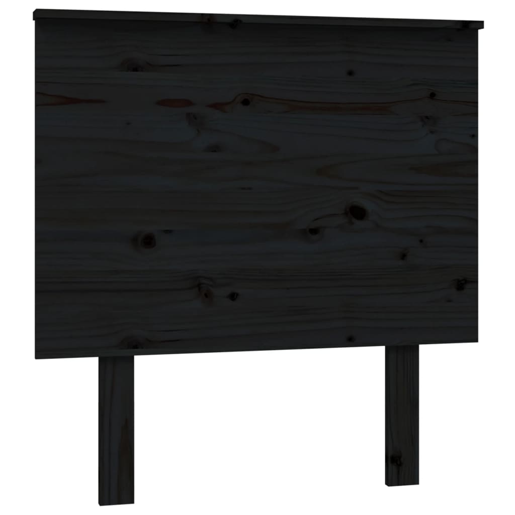 Tête de lit noir 79x6x82,5 cm en bois de pin massif