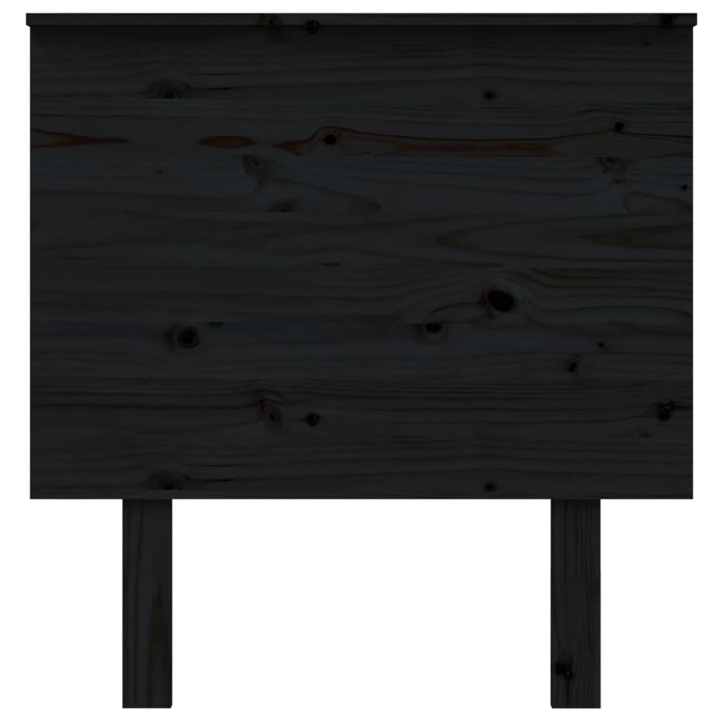 Tête de lit noir 79x6x82,5 cm en bois de pin massif