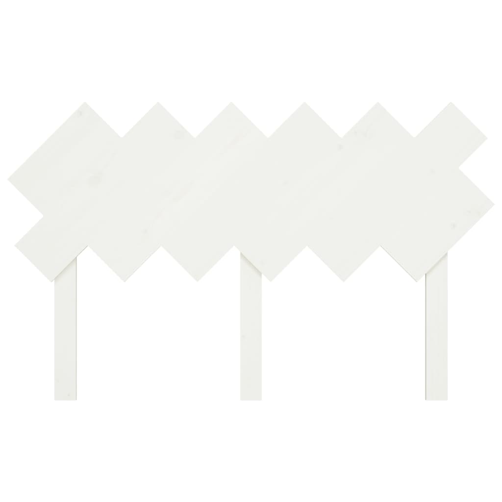 Tête de lit blanc 132x3x81 cm en bois de pin massif