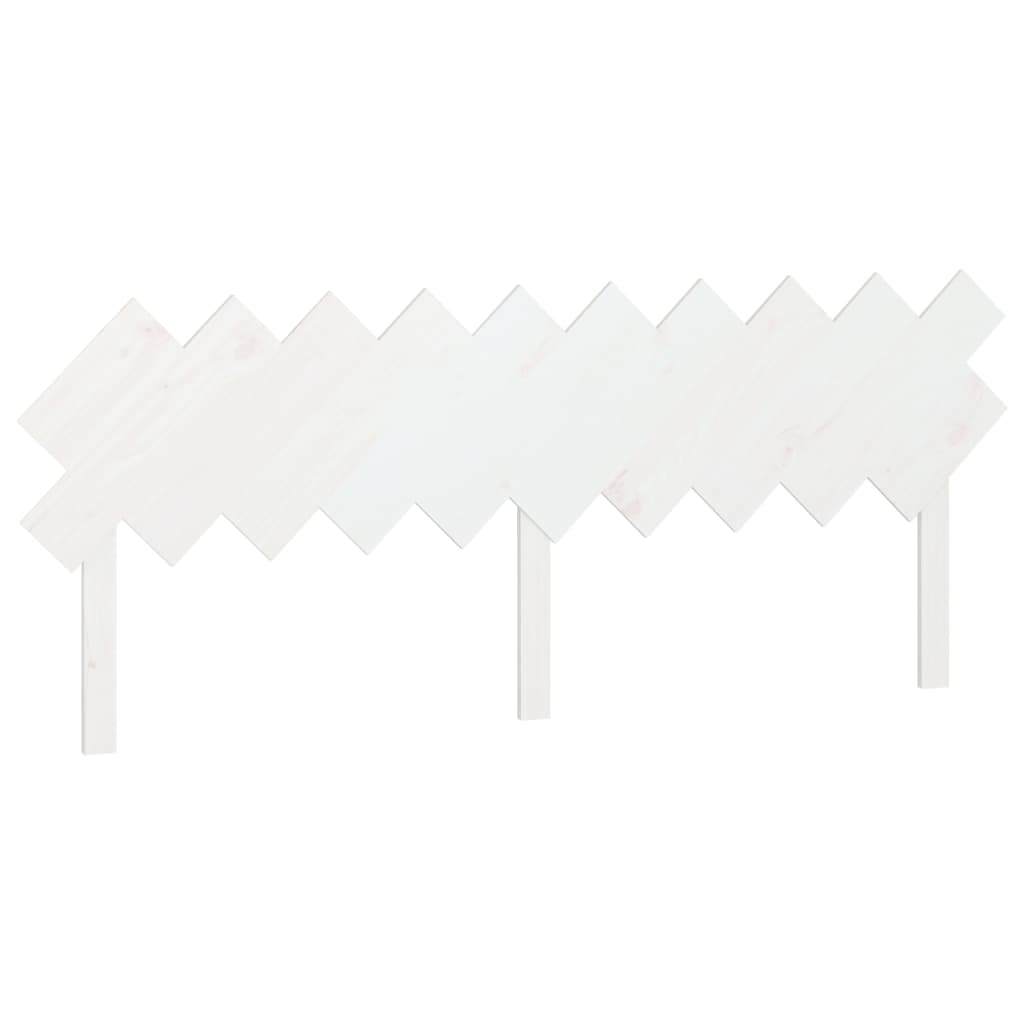 Tête de lit blanc 196x3x80,5 cm bois de pin massif