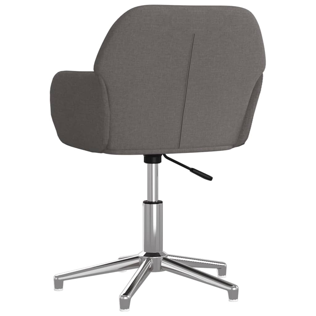Dining chairs 2 pcs. Swivel dark grey fabric