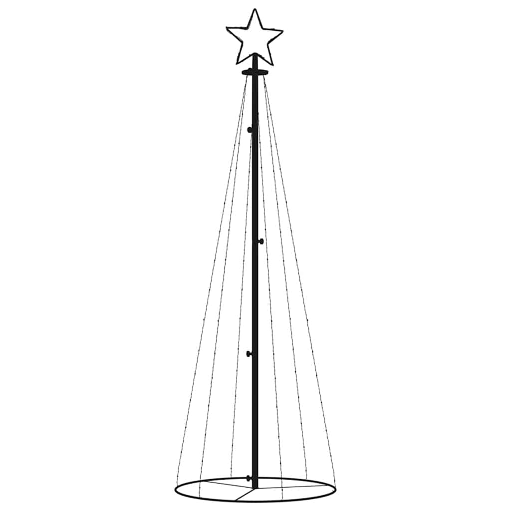 LED-Weihnachtsbaum Kegelform Warmweiß 108 LEDs 70x180 cm