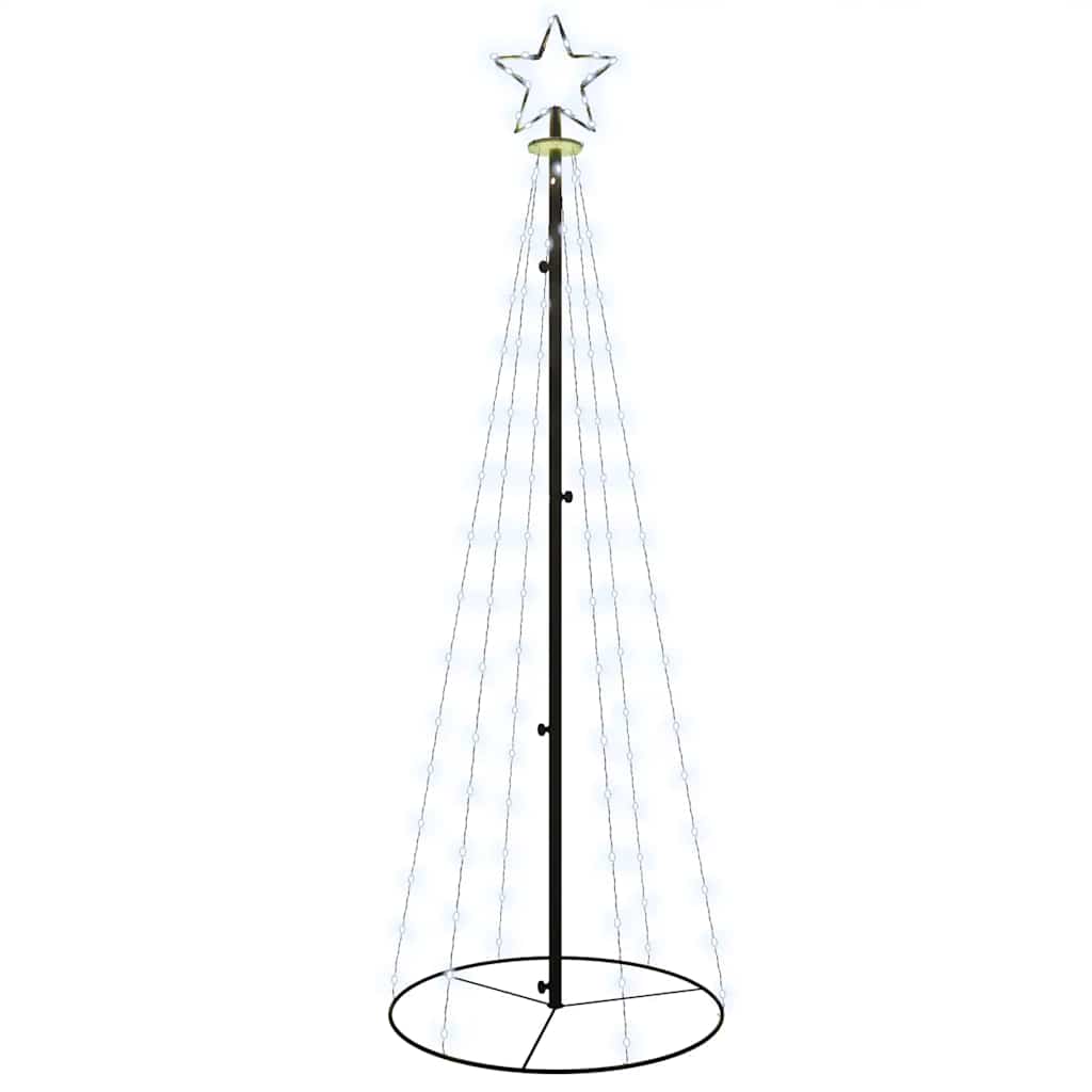 LED-Weihnachtsbaum Kegelform Kaltweiß 108 LEDs 70x180 cm
