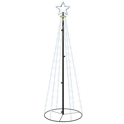 LED-Weihnachtsbaum Kegelform Kaltweiß 108 LEDs 70x180 cm