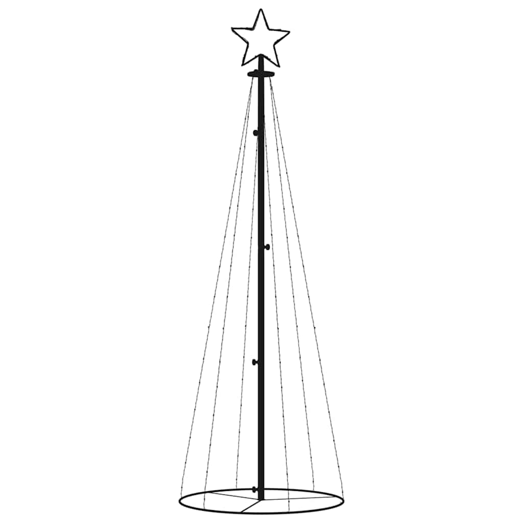 LED-Weihnachtsbaum Kegelform Kaltweiß 108 LEDs 70x180 cm