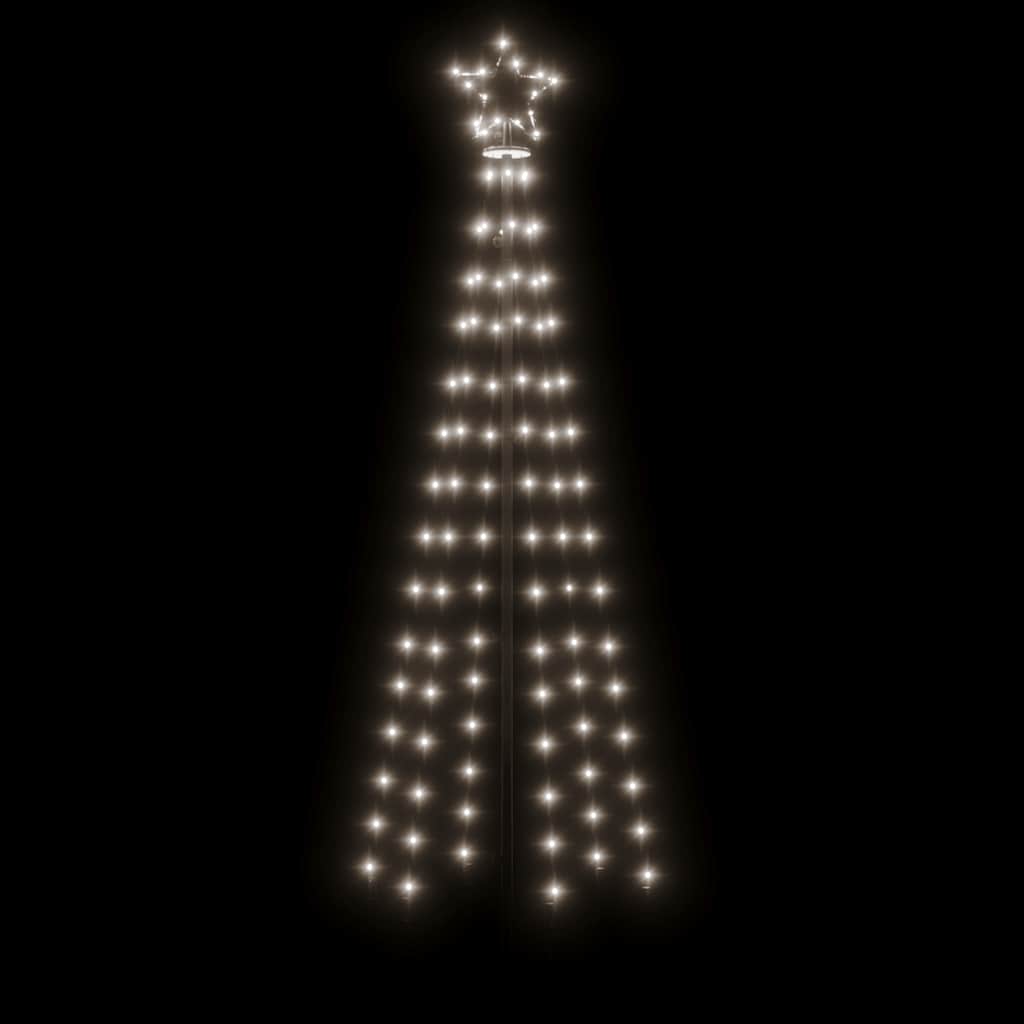 LED-Weihnachtsbaum Kegelform Kaltweiß 108 LEDs 70x180 cm