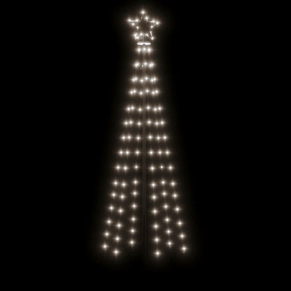 LED-Weihnachtsbaum Kegelform Kaltweiß 108 LEDs 70x180 cm