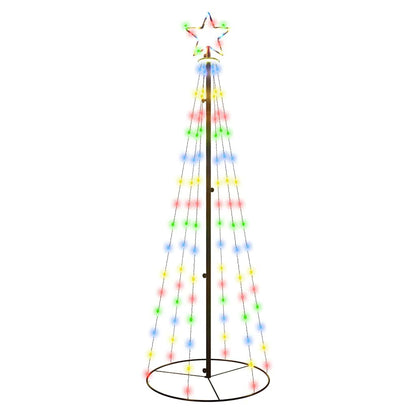 LED-Weihnachtsbaum Kegelform Mehrfarbig 108 LEDs 70x180 cm