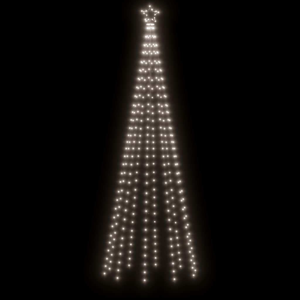 LED-Weihnachtsbaum Kegelform Kaltweiß 310 LEDs 100x300 cm