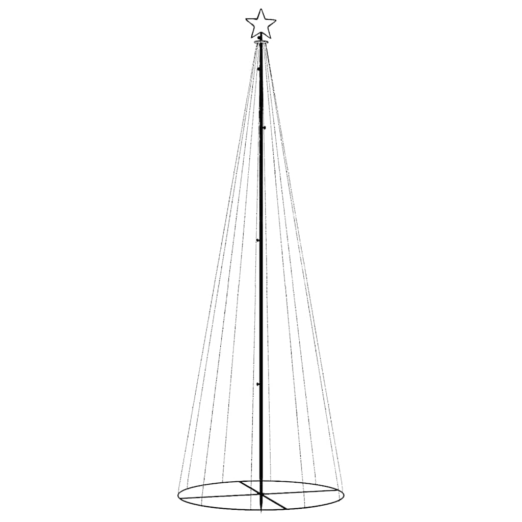 LED-Weihnachtsbaum Kegelform Blau 310 LEDs 100x300 cm